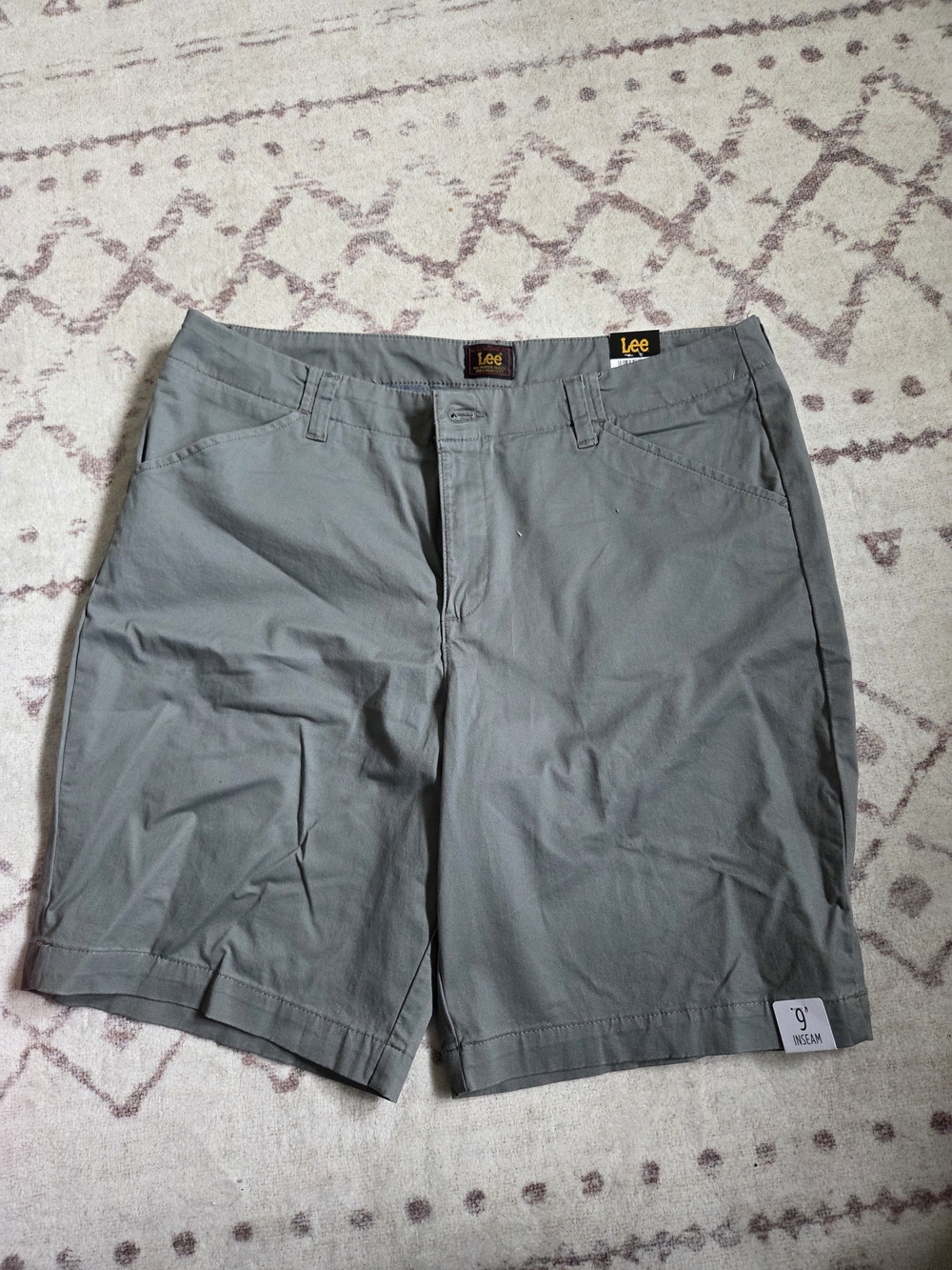 Lee Women’s Olive Gray Flat Front Shorts